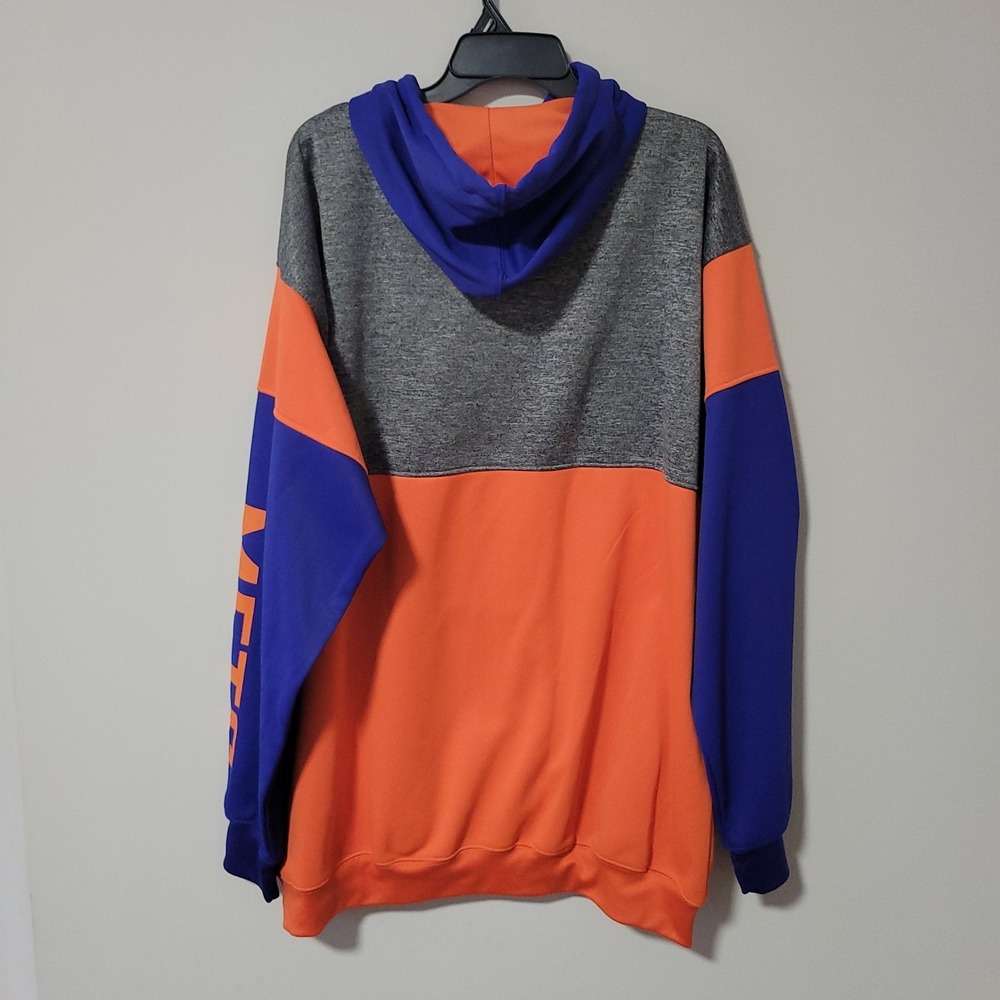 Fanatics NY Mets Hoodie Mens 2XLT Blue Orange Pullover Colorblock Logo - Picture 9 of 9